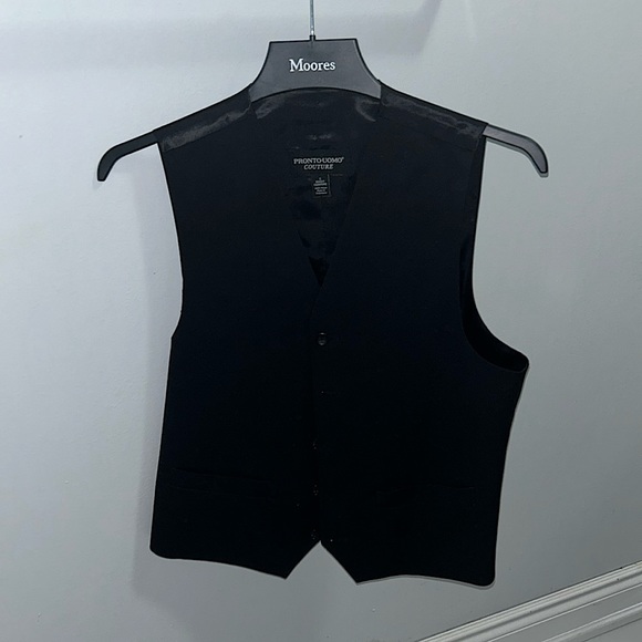 Suit Vest - Black - Picture 1 of 1